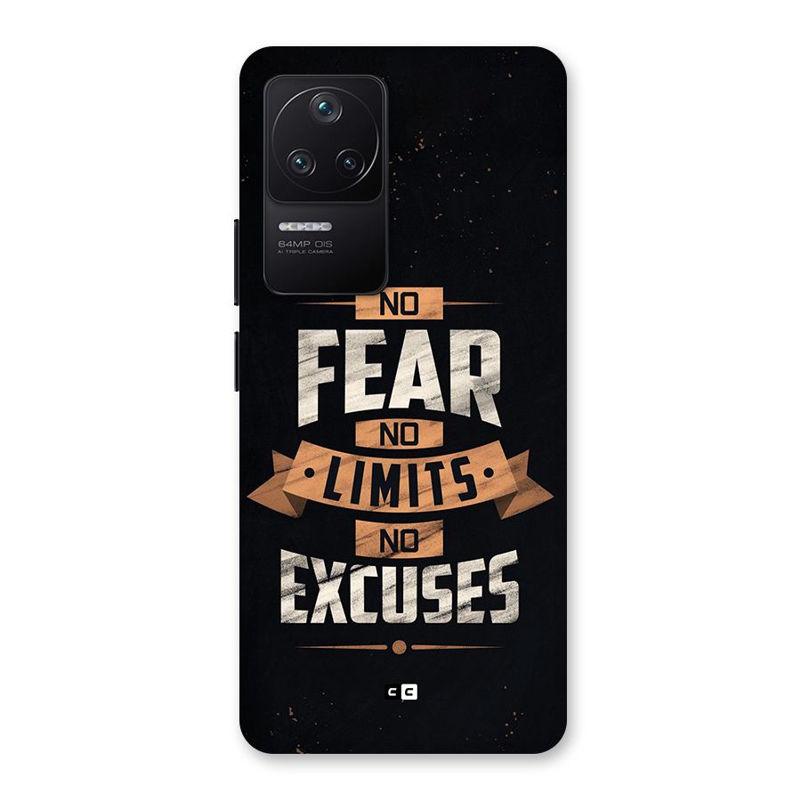 No Excuse Back Case for Poco F4 5G