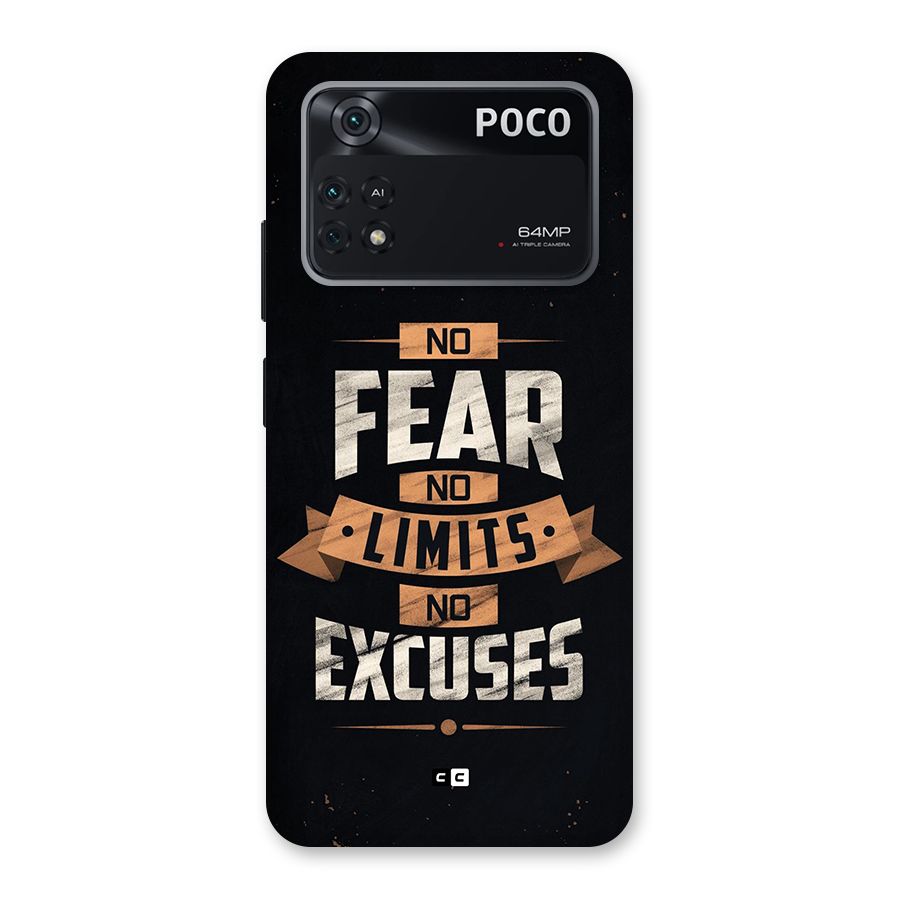 No Excuse Back Case for Poco M4 Pro 4G