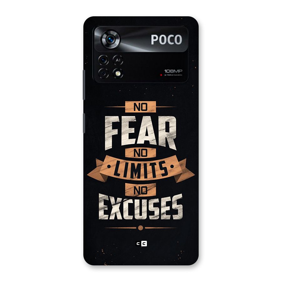 No Excuse Back Case for Poco X4 Pro 5G