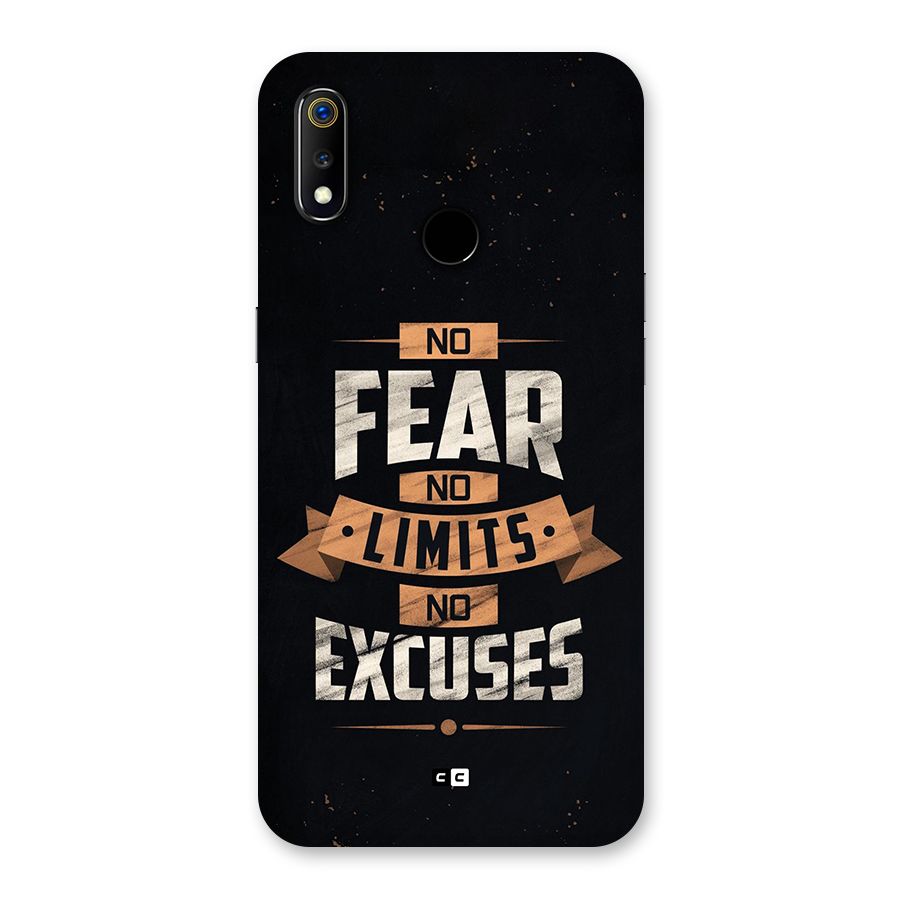 No Excuse Back Case for Realme 3