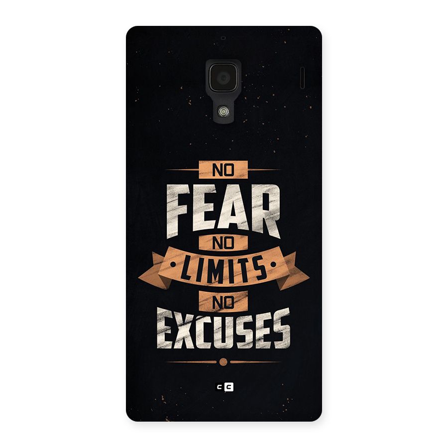No Excuse Back Case for Redmi 1s