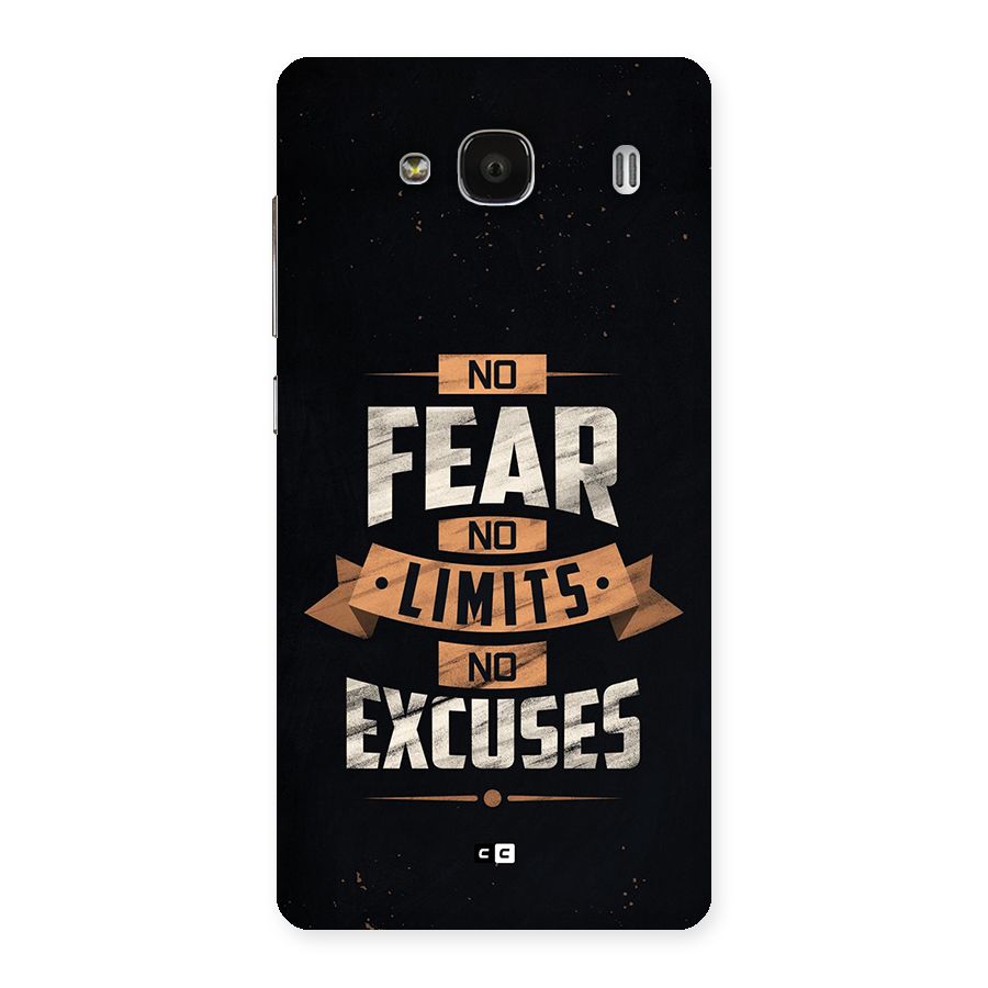 No Excuse Back Case for Redmi 2