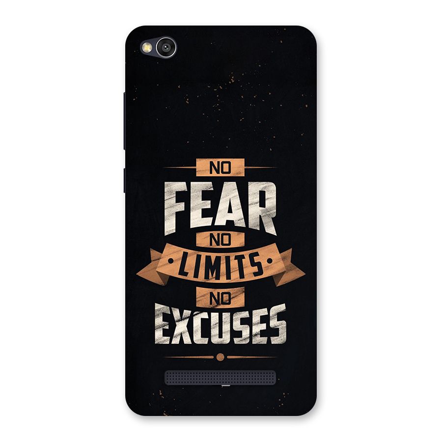 No Excuse Back Case for Redmi 4A