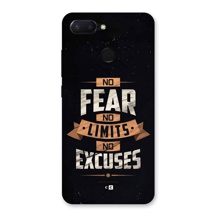 No Excuse Back Case for Redmi 6