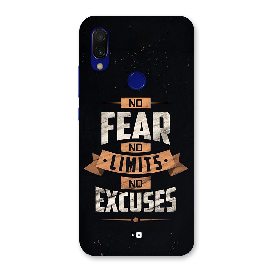No Excuse Back Case for Redmi 7