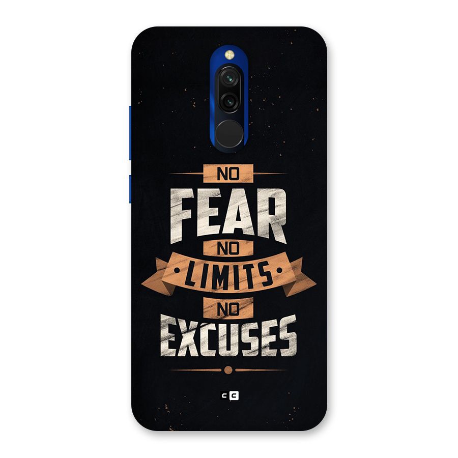 No Excuse Back Case for Redmi 8
