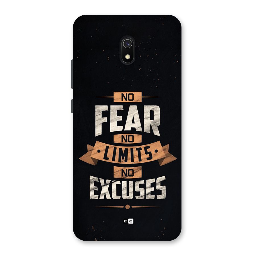 No Excuse Back Case for Redmi 8A