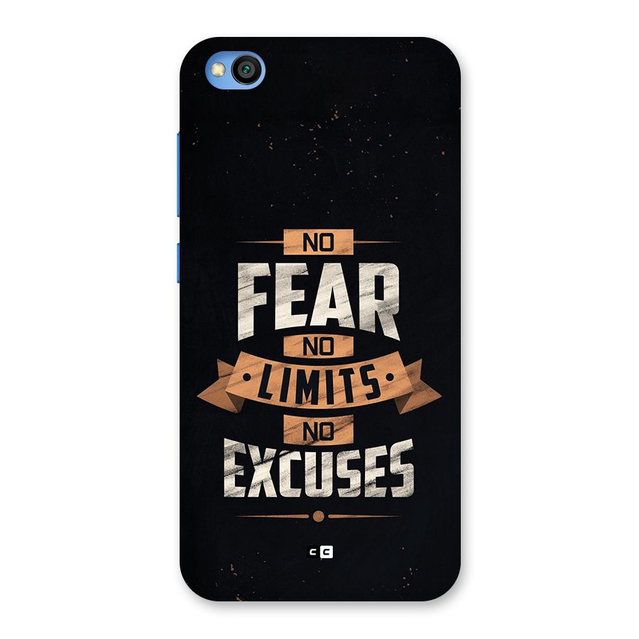 No Excuse Back Case for Redmi Go