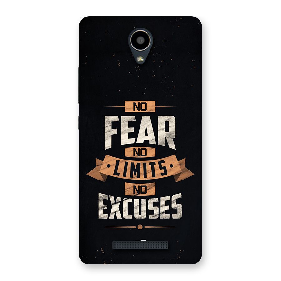 No Excuse Back Case for Redmi Note 2