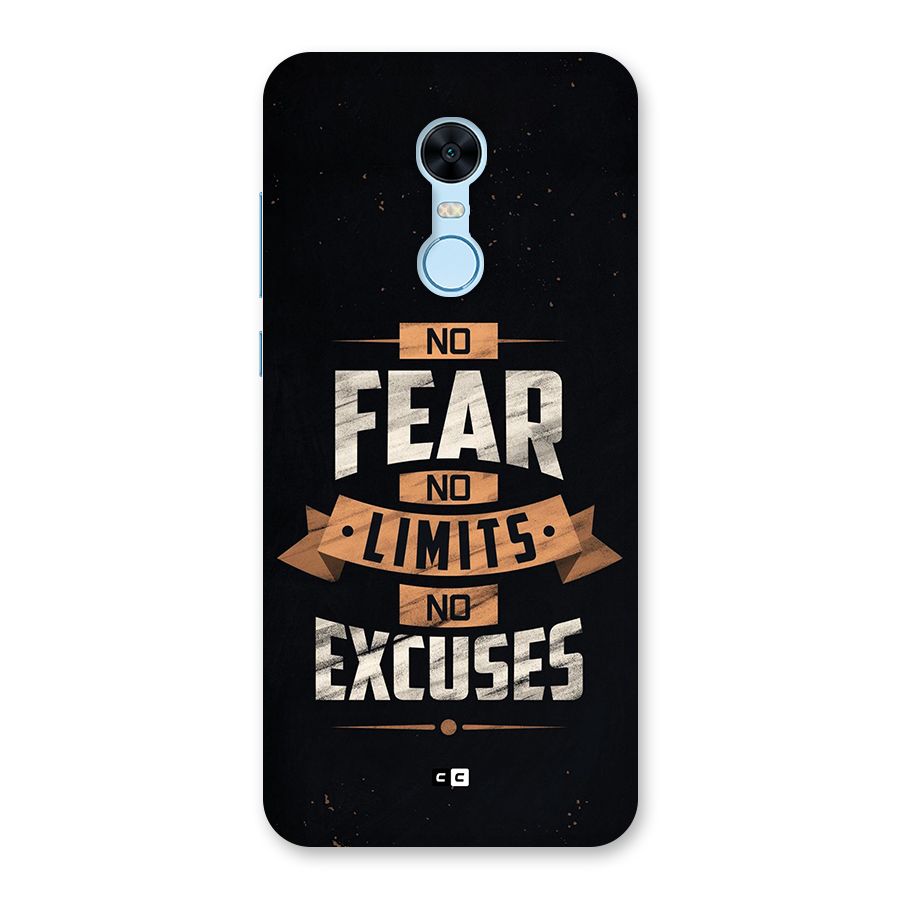 No Excuse Back Case for Redmi Note 5
