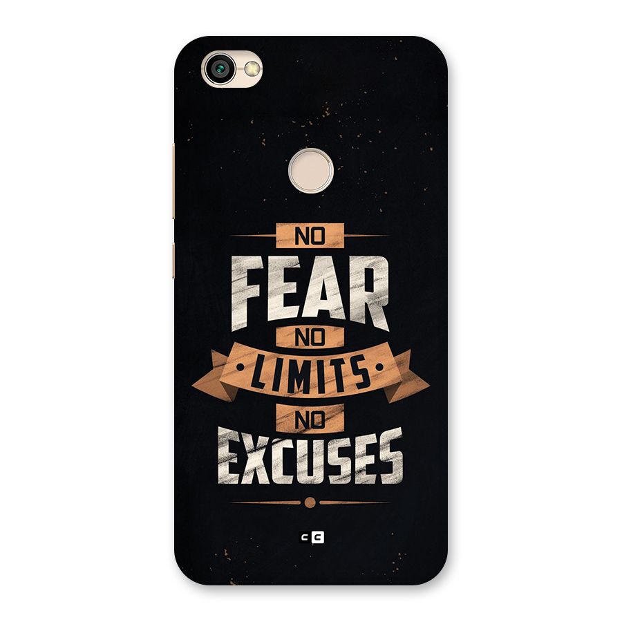 No Excuse Back Case for Redmi Y1 2017