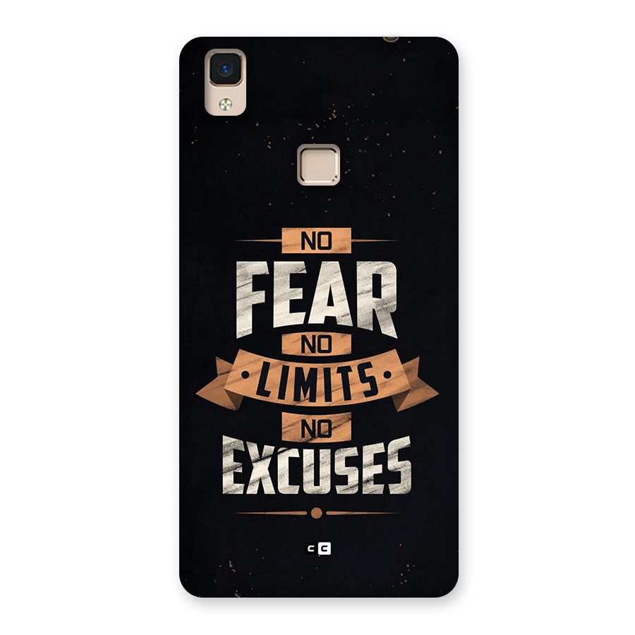 No Excuse Back Case for V3 Max