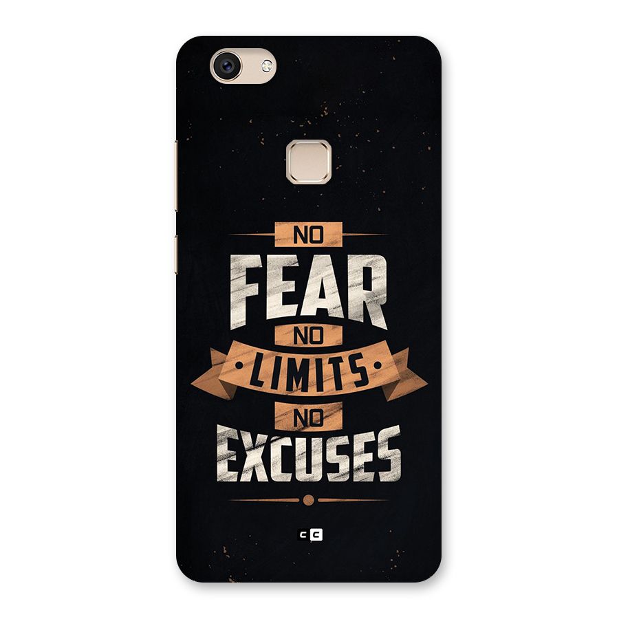 No Excuse Back Case for Vivo V7