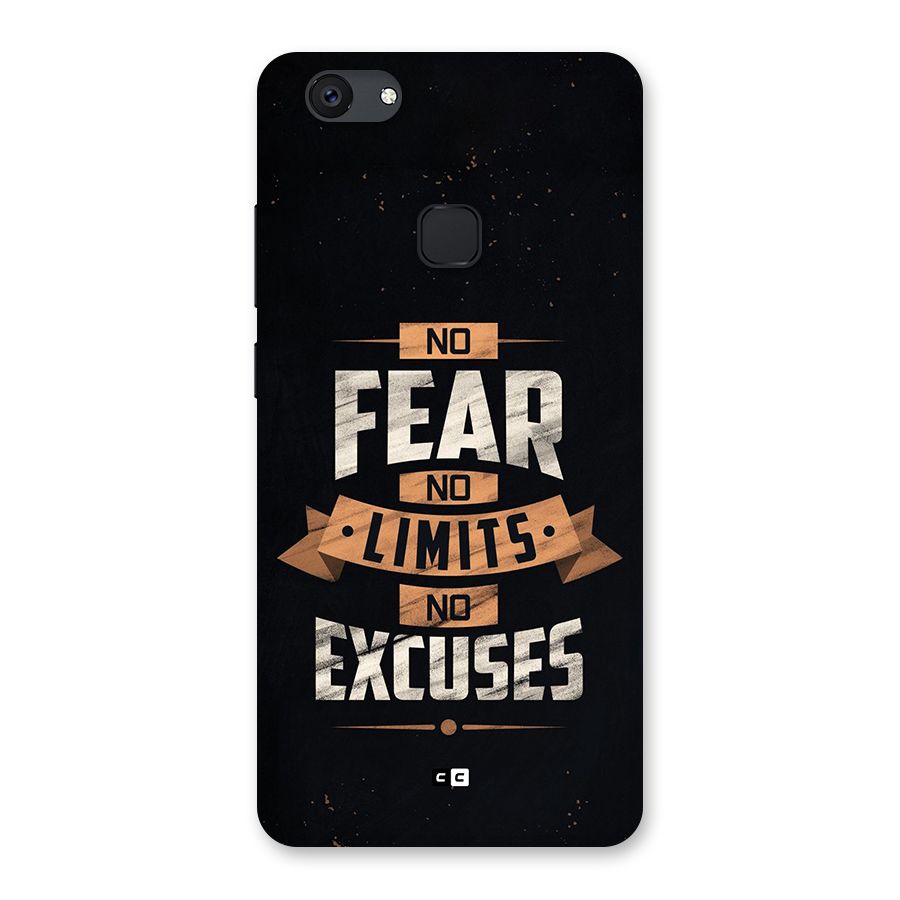 No Excuse Back Case for Vivo V7 Plus
