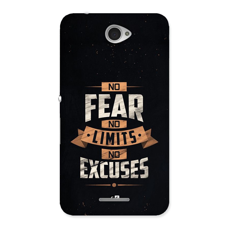No Excuse Back Case for Xperia E4