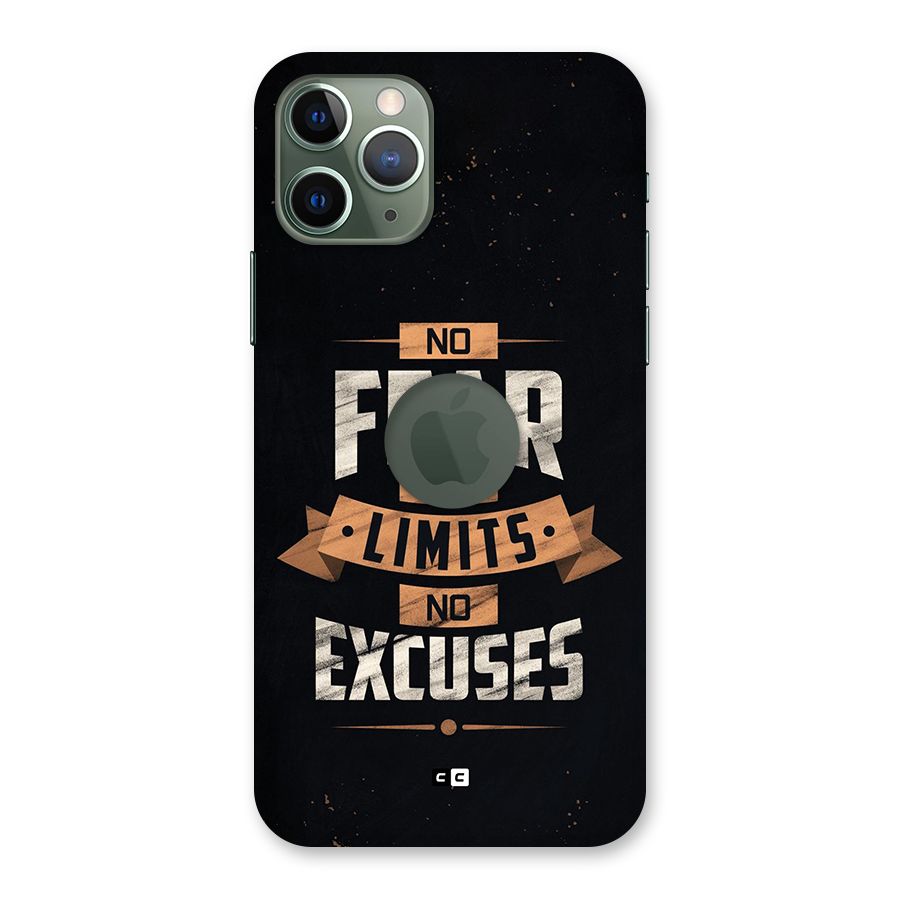 No Excuse Back Case for iPhone 11 Pro Logo Cut