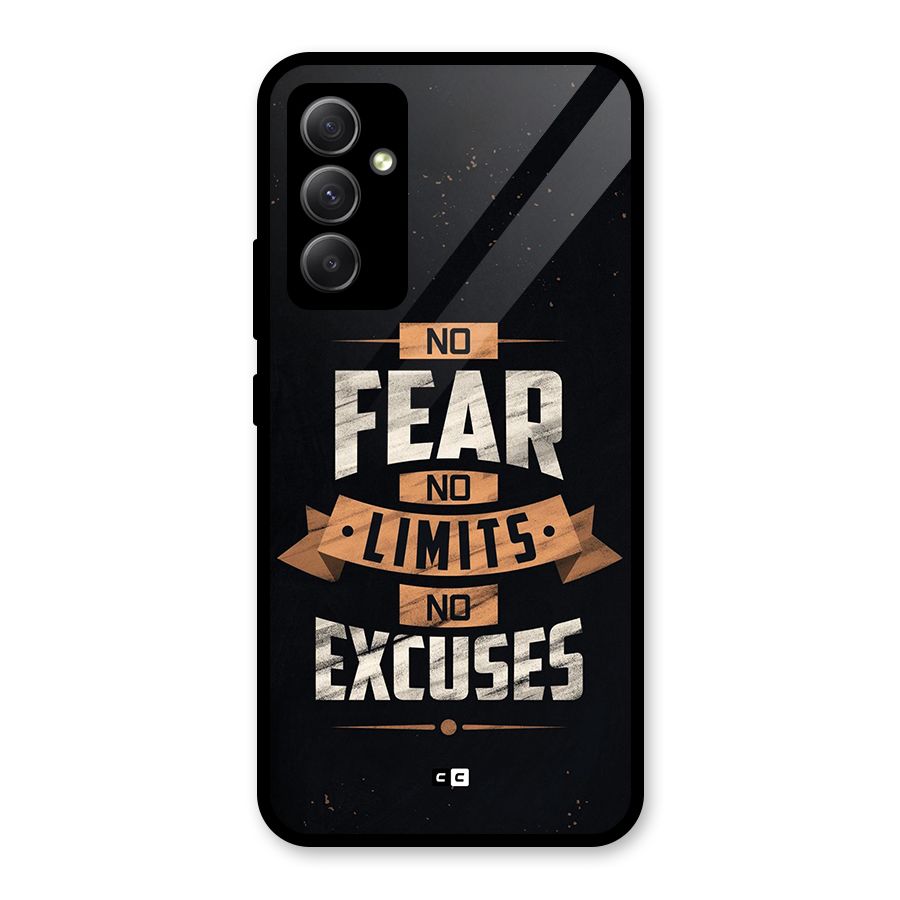 No Excuse Glass Back Case for Galaxy A34
