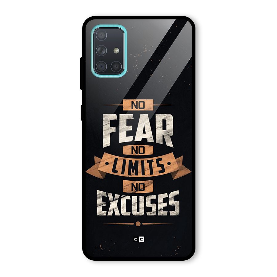 No Excuse Glass Back Case for Galaxy A71