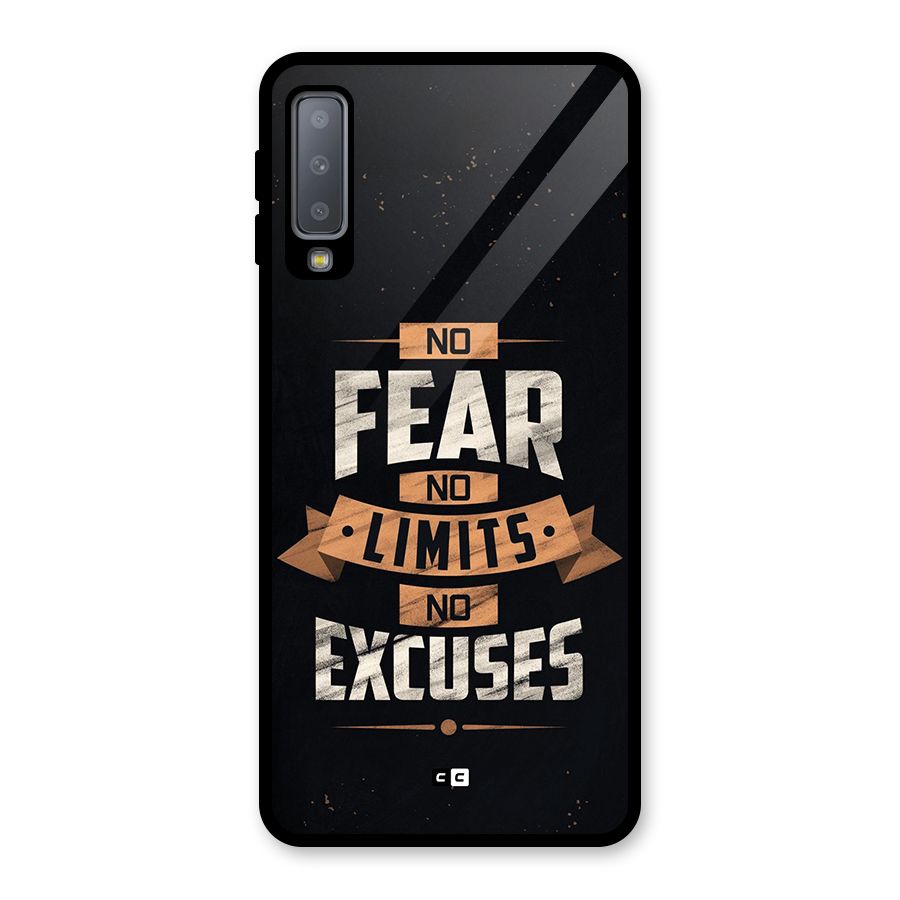 No Excuse Glass Back Case for Galaxy A7 (2018)