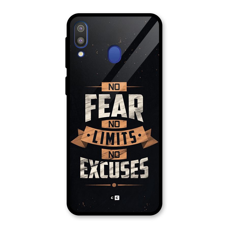 No Excuse Glass Back Case for Galaxy M20