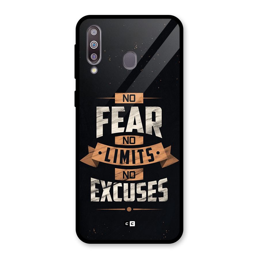 No Excuse Glass Back Case for Galaxy M30