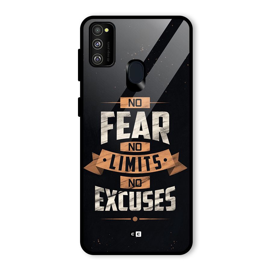 No Excuse Glass Back Case for Galaxy M30s