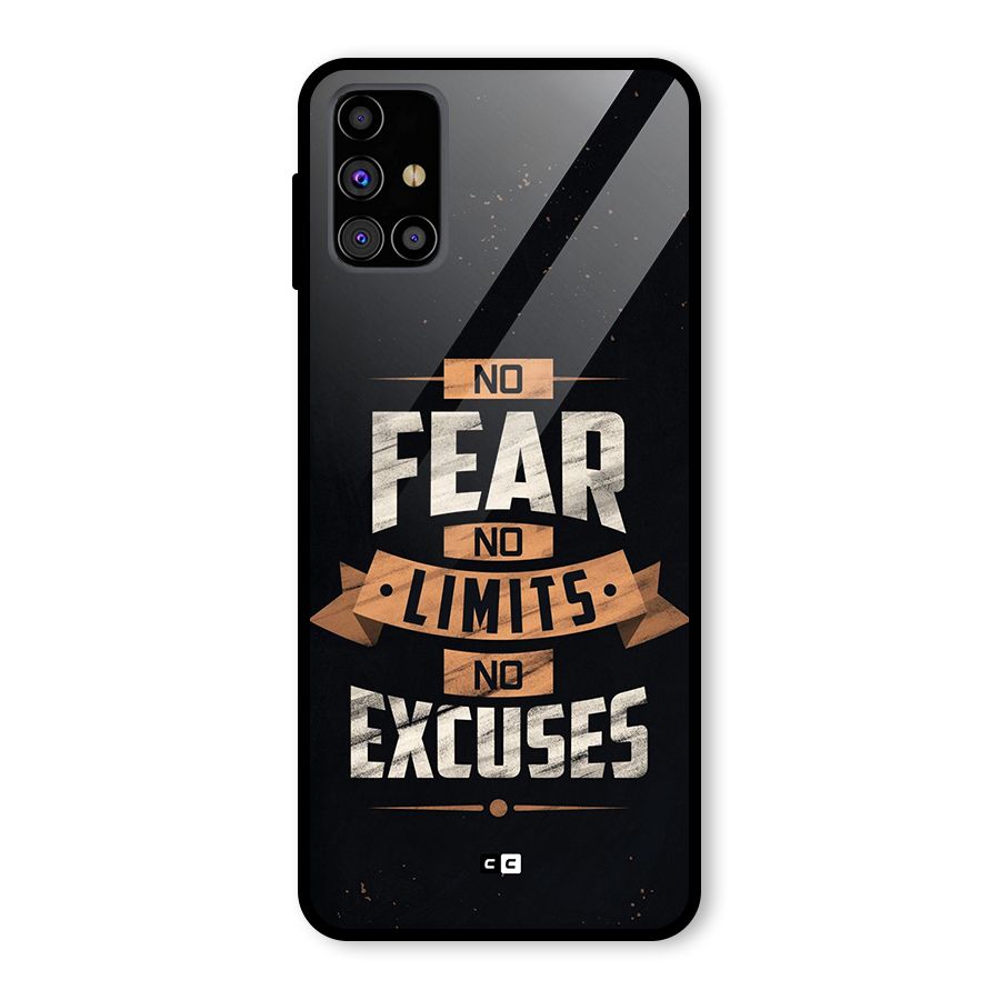 No Excuse Glass Back Case for Galaxy M31s