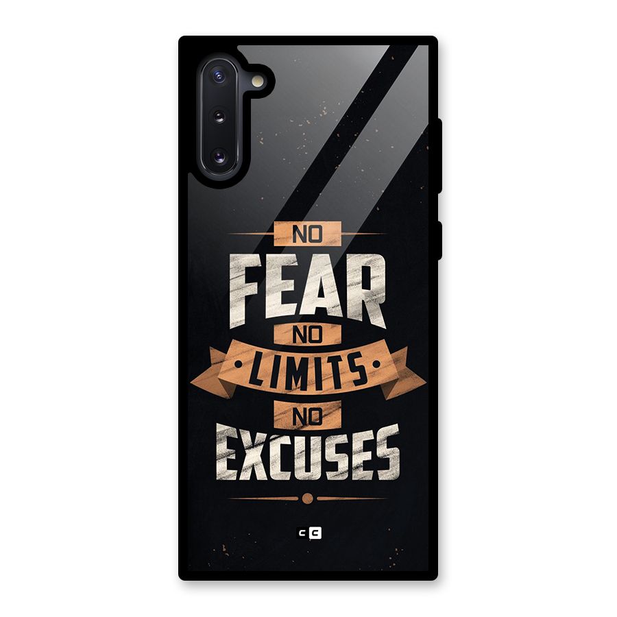 No Excuse Glass Back Case for Galaxy Note 10