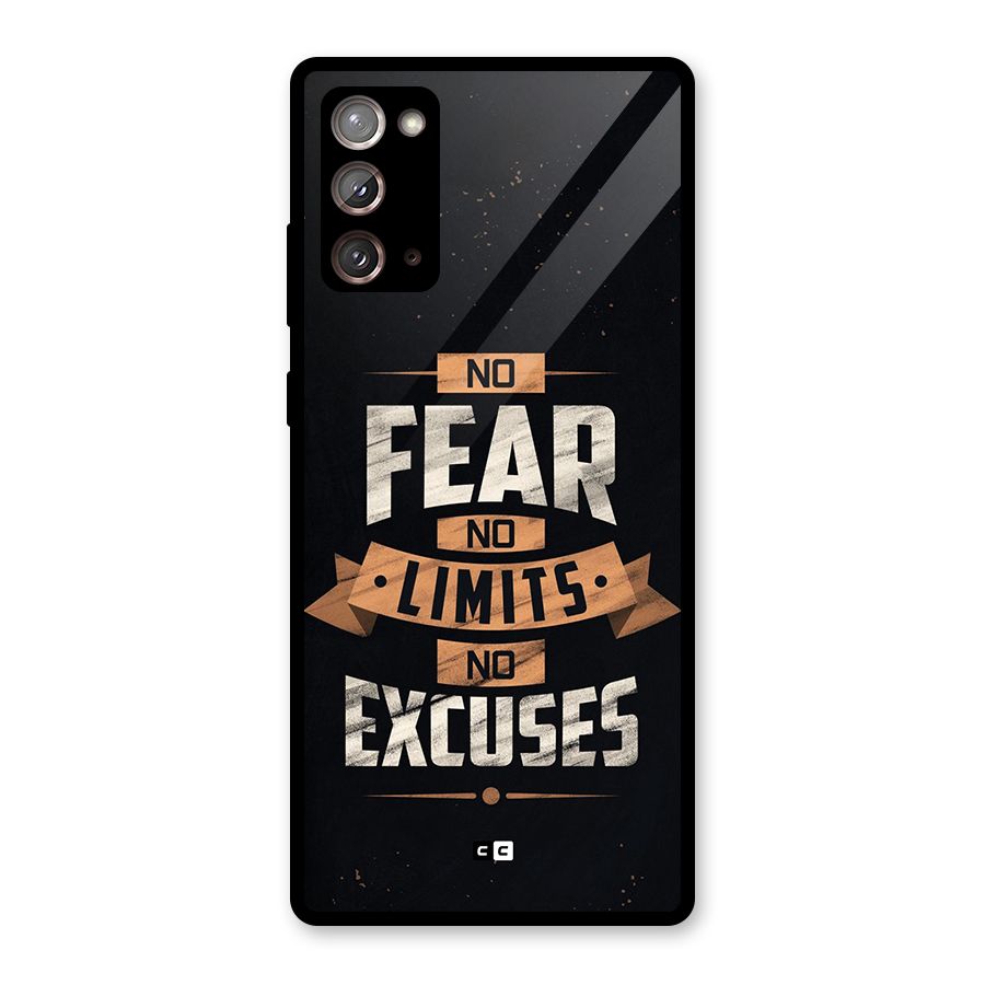 No Excuse Glass Back Case for Galaxy Note 20