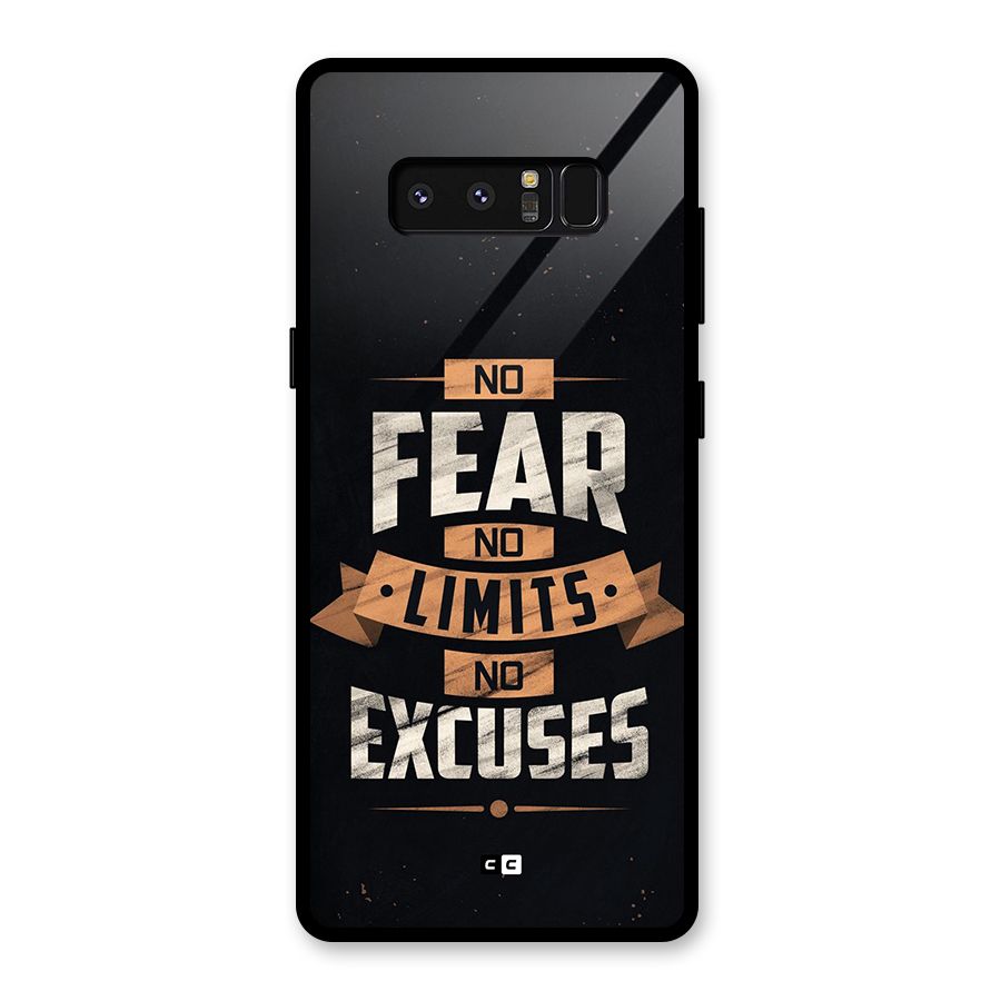 No Excuse Glass Back Case for Galaxy Note 8