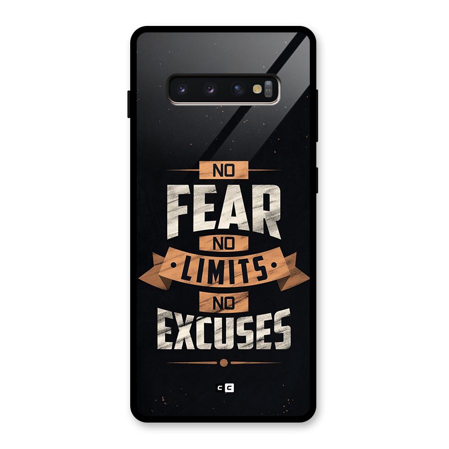 No Excuse Glass Back Case for Galaxy S10 Plus