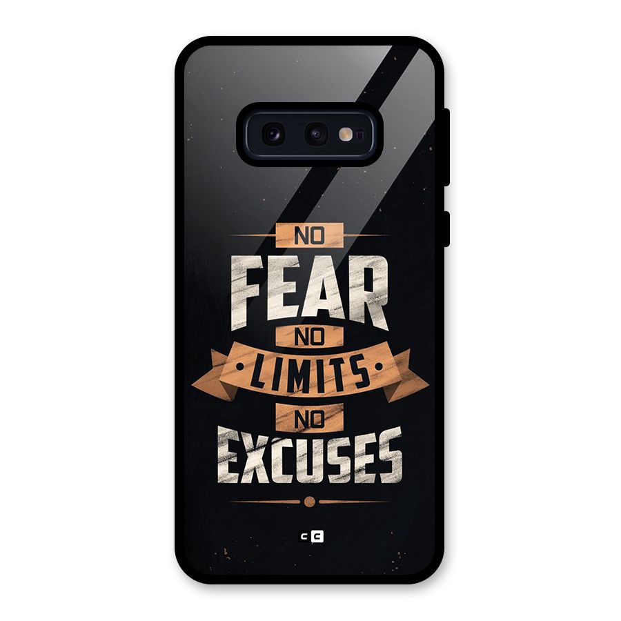 No Excuse Glass Back Case for Galaxy S10e