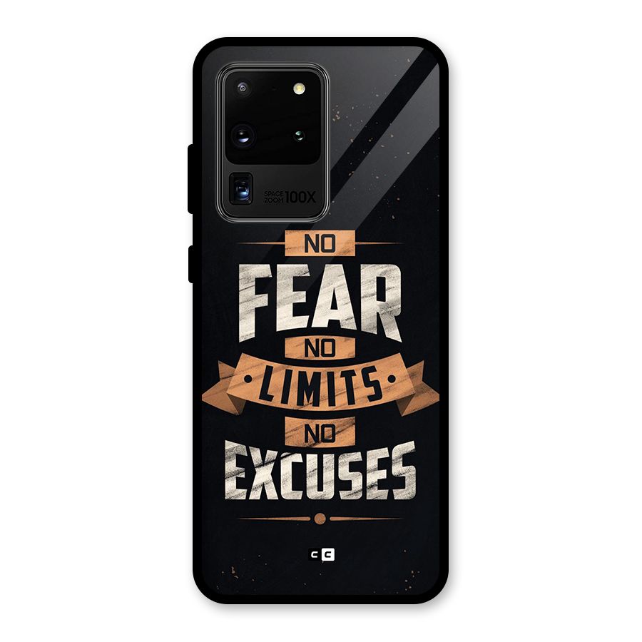 No Excuse Glass Back Case for Galaxy S20 Ultra