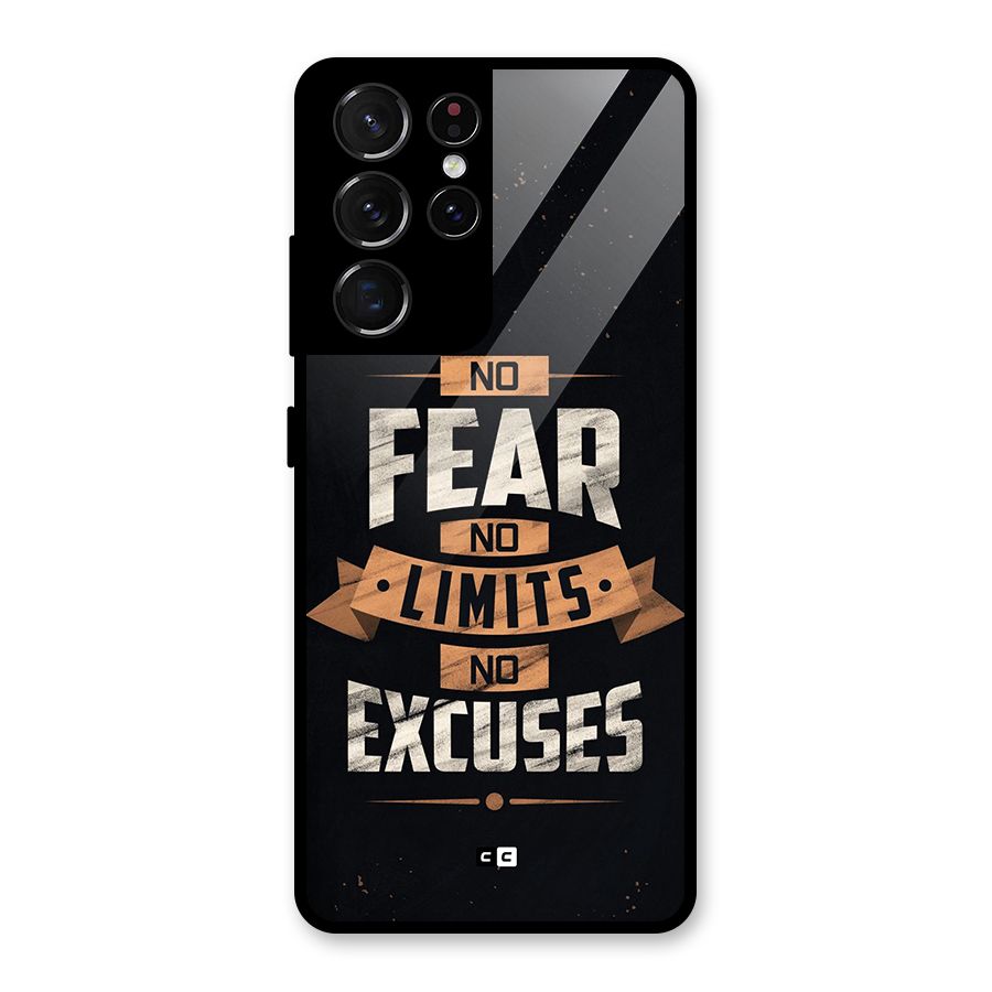 No Excuse Glass Back Case for Galaxy S21 Ultra 5G
