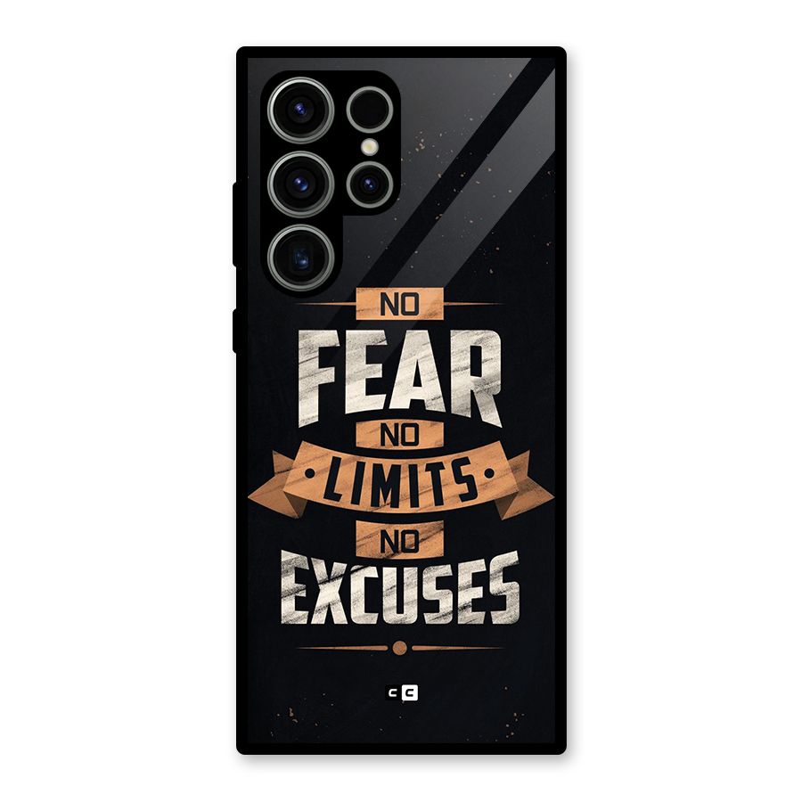 No Excuse Glass Back Case for Galaxy S23 Ultra