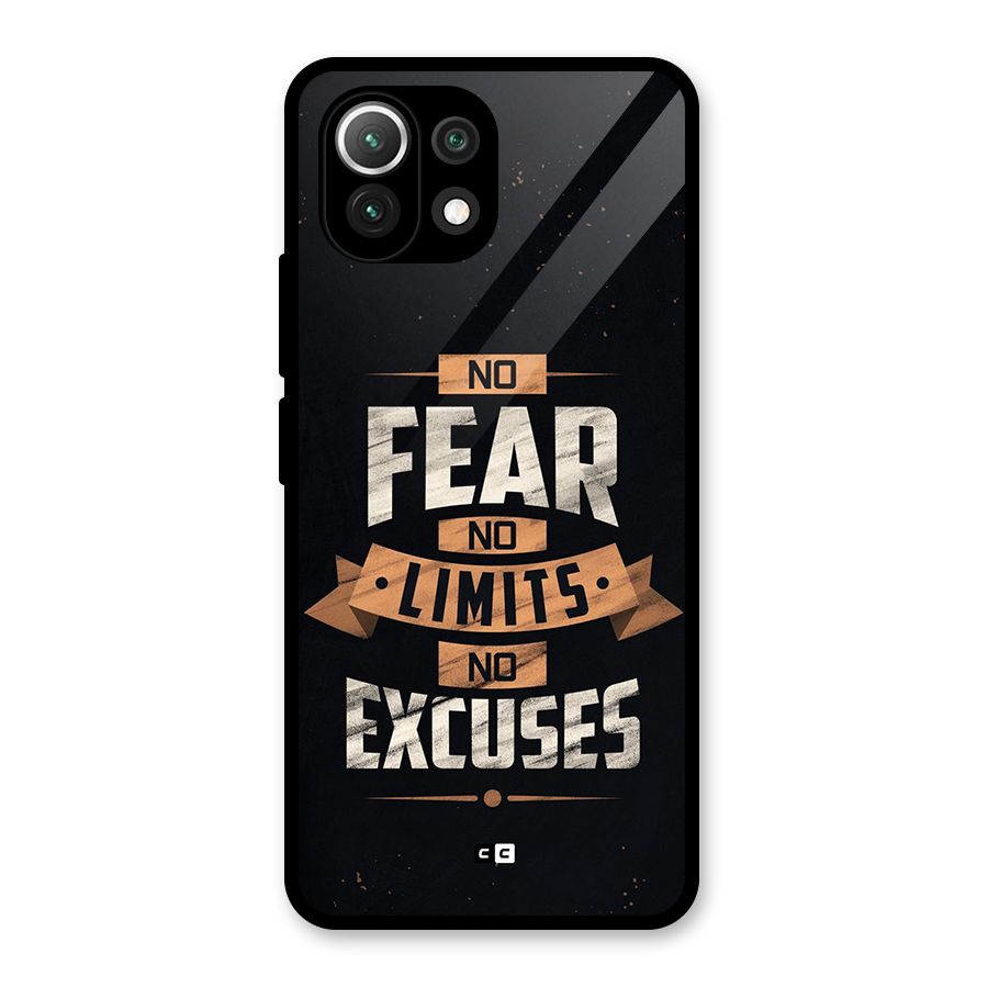No Excuse Glass Back Case for Mi 11 Lite