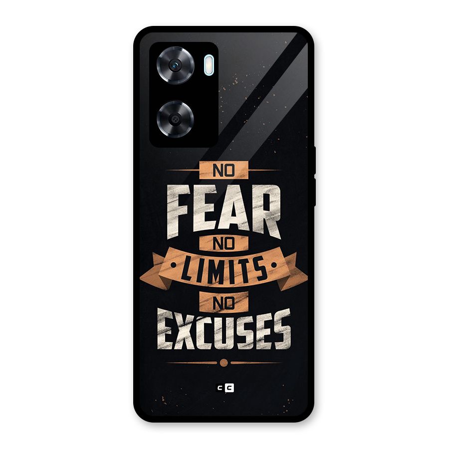 No Excuse Glass Back Case for Oppo A77