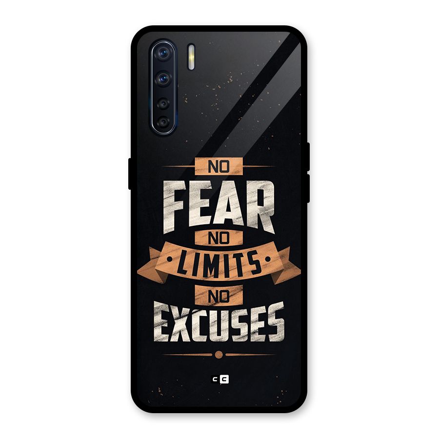 No Excuse Glass Back Case for Oppo F15