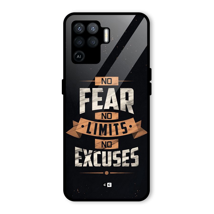 No Excuse Glass Back Case for Oppo F19 Pro