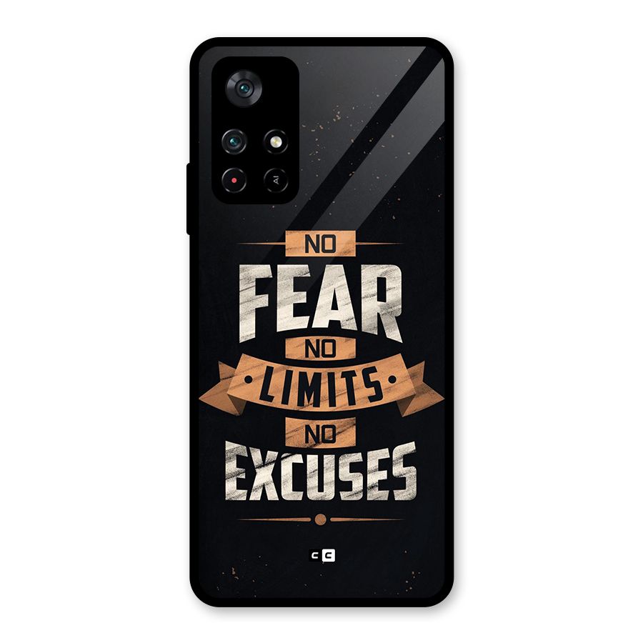 No Excuse Glass Back Case for Poco M4 Pro 5G