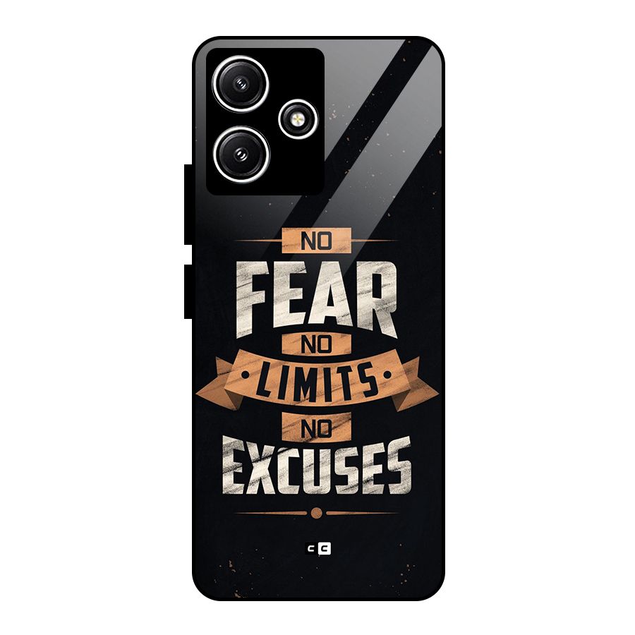 No Excuse Glass Back Case for Poco M6 Pro