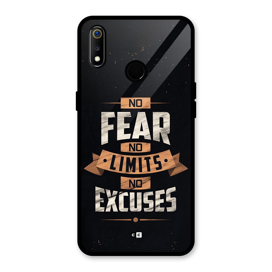 No Excuse Glass Back Case for Realme 3i