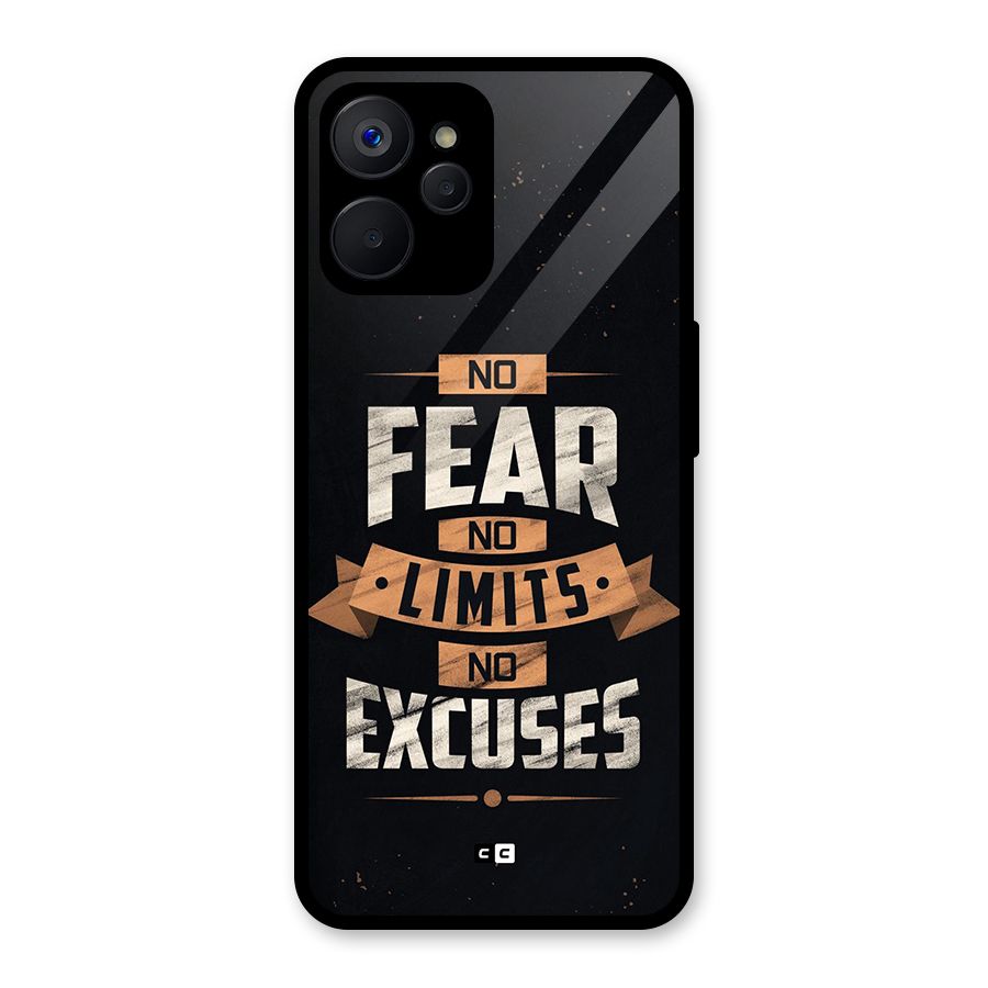 No Excuse Glass Back Case for Realme 9i 5G