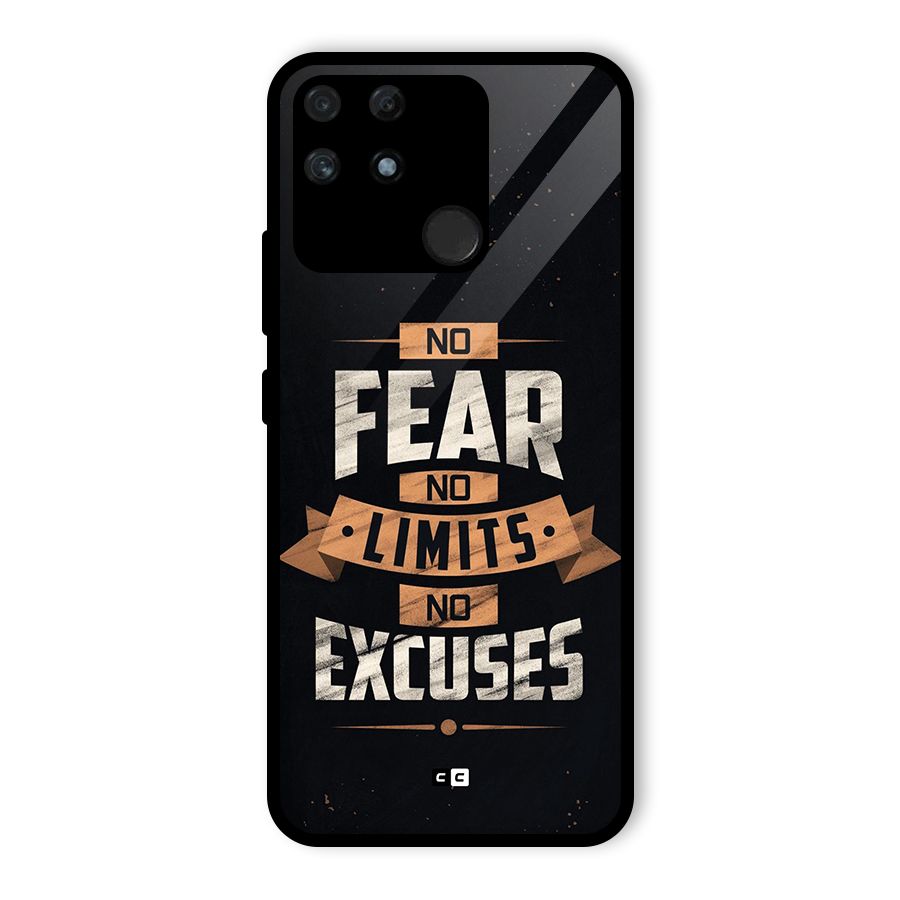 No Excuse Glass Back Case for Realme Narzo 50A