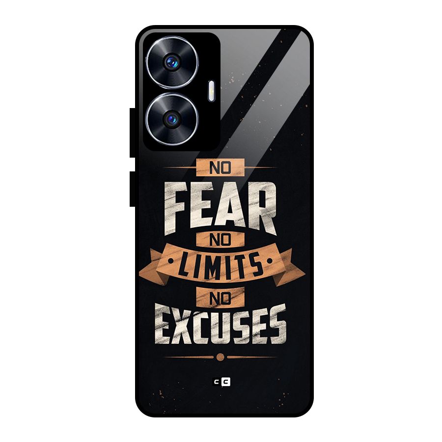 No Excuse Glass Back Case for Realme Narzo N55