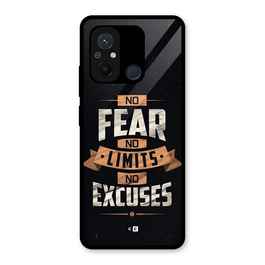 No Excuse Glass Back Case for Redmi 12C