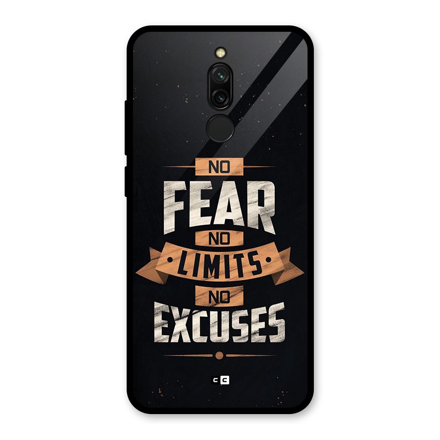 No Excuse Glass Back Case for Redmi 8