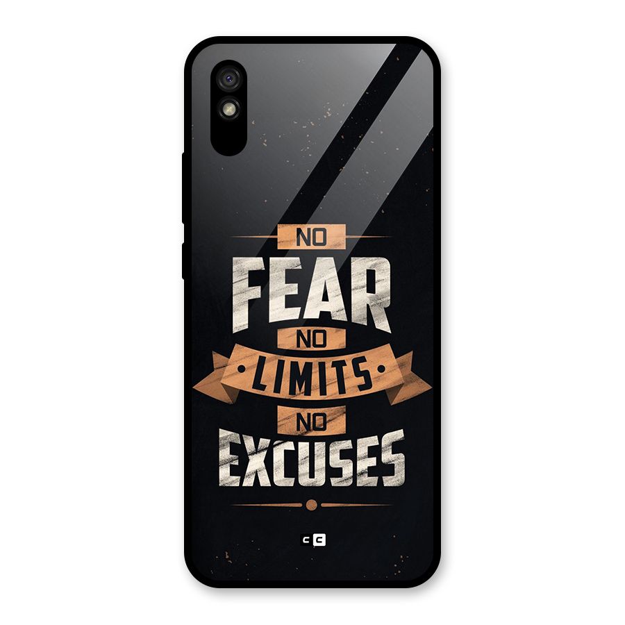 No Excuse Glass Back Case for Redmi 9A