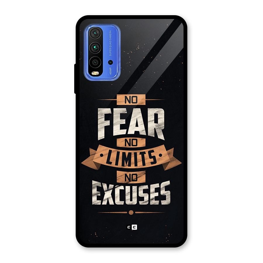 No Excuse Glass Back Case for Redmi 9 Power
