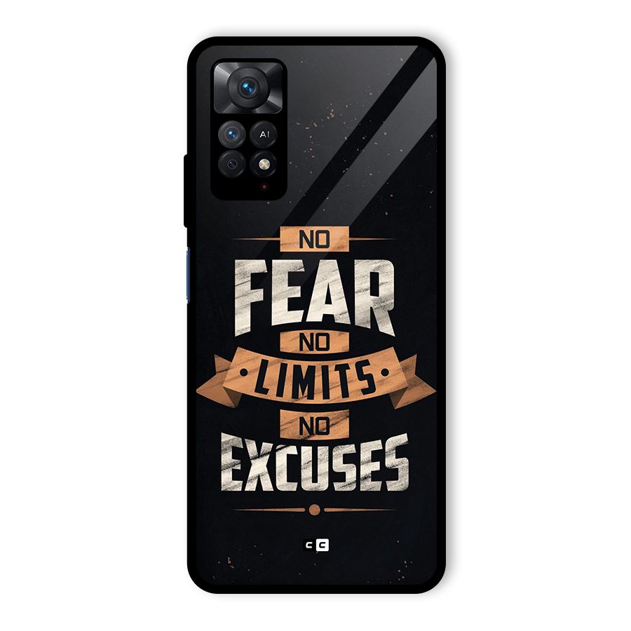 No Excuse Glass Back Case for Redmi Note 11 Pro